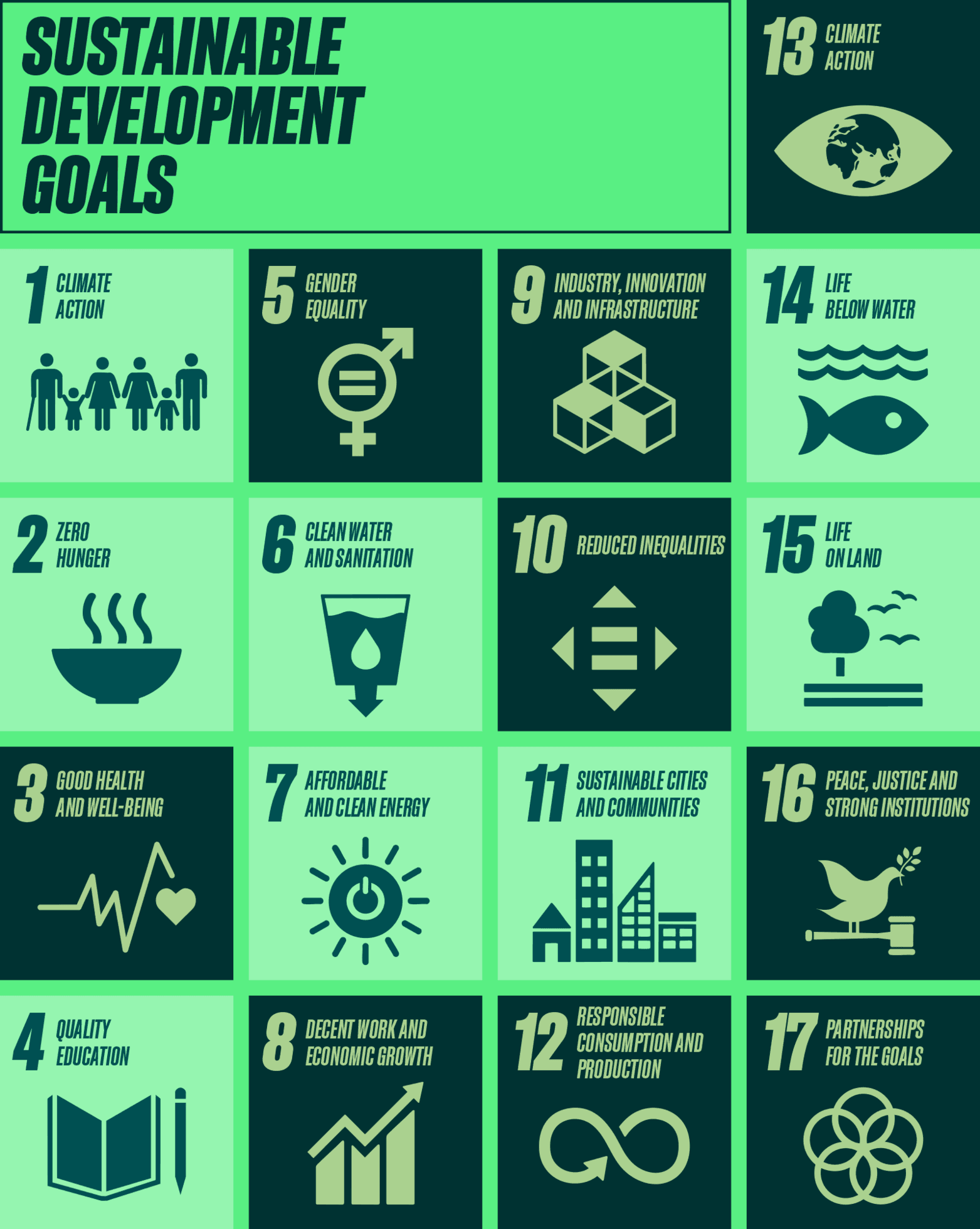 The 17 Sustainable Development Goals